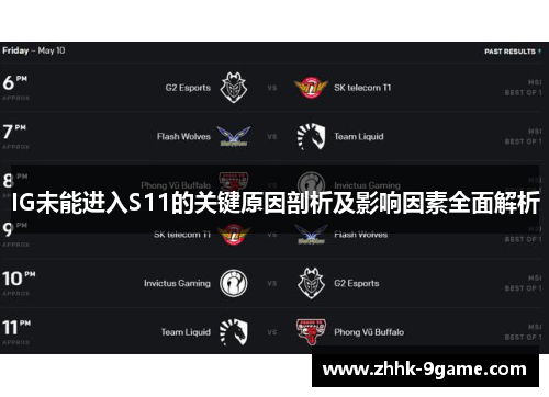 IG未能进入S11的关键原因剖析及影响因素全面解析 IG未能进入S11的关键原因剖析及影响因素全面解析