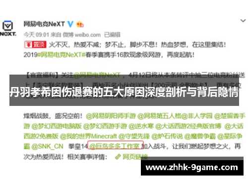 丹羽孝希因伤退赛的五大原因深度剖析与背后隐情 丹羽孝希因伤退赛的五大原因深度剖析与背后隐情